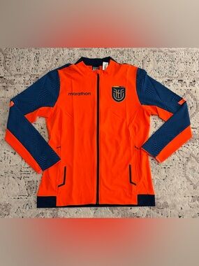 Marathon Authentic Ecuador National Team Orange Training Top Jacket Men’s Size M